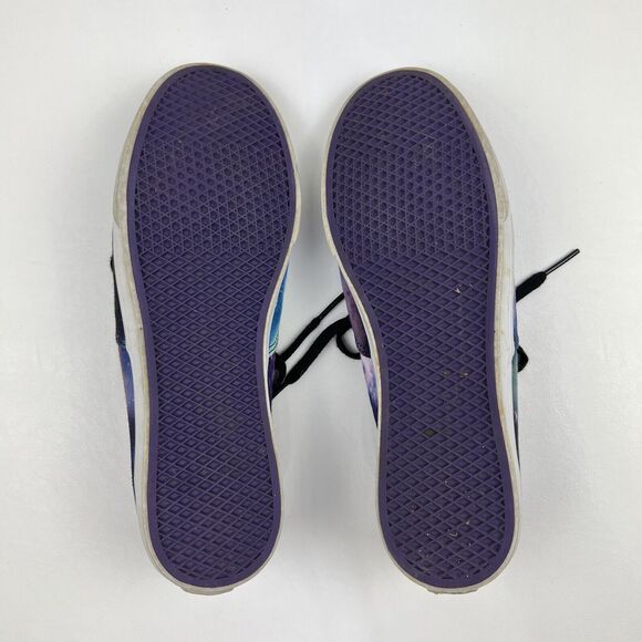 VANS Cosmic Space Galaxy Sneakers Shoes Lace Up Low Rise Unisex Old Skool US 8.5 - Picture 8 of 9